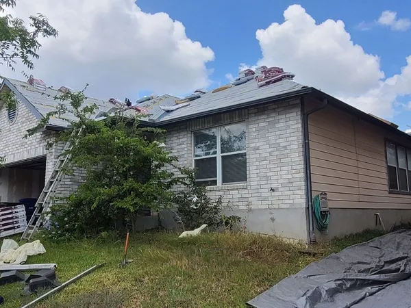 Re-roof on a stone home