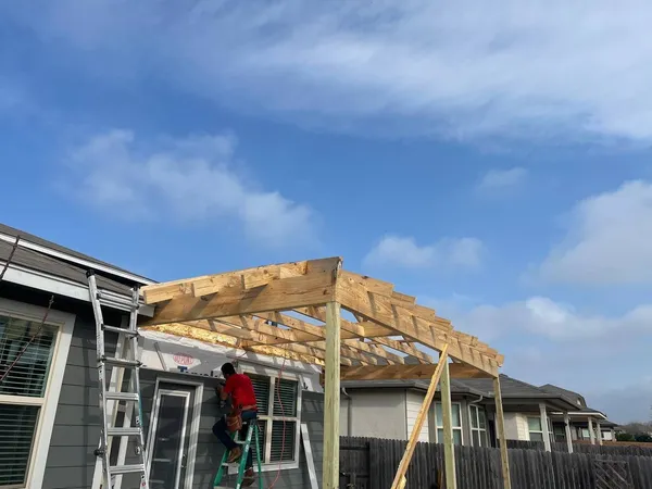 Patio cover framing