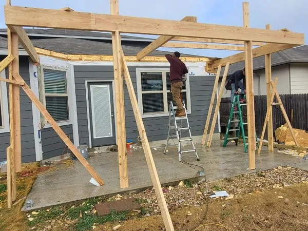 Patio cover framing